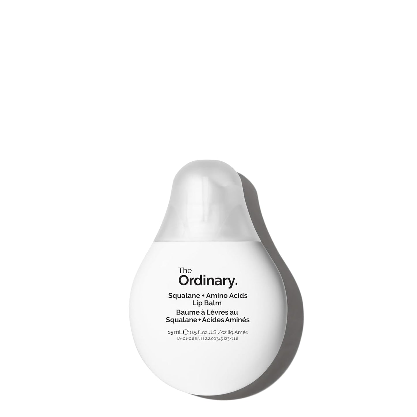 The Ordinary Squalane + Amino Acids Hydrating Lip Balm, for Lips, Elbows, and Cuticles, 0.5 Fl Oz