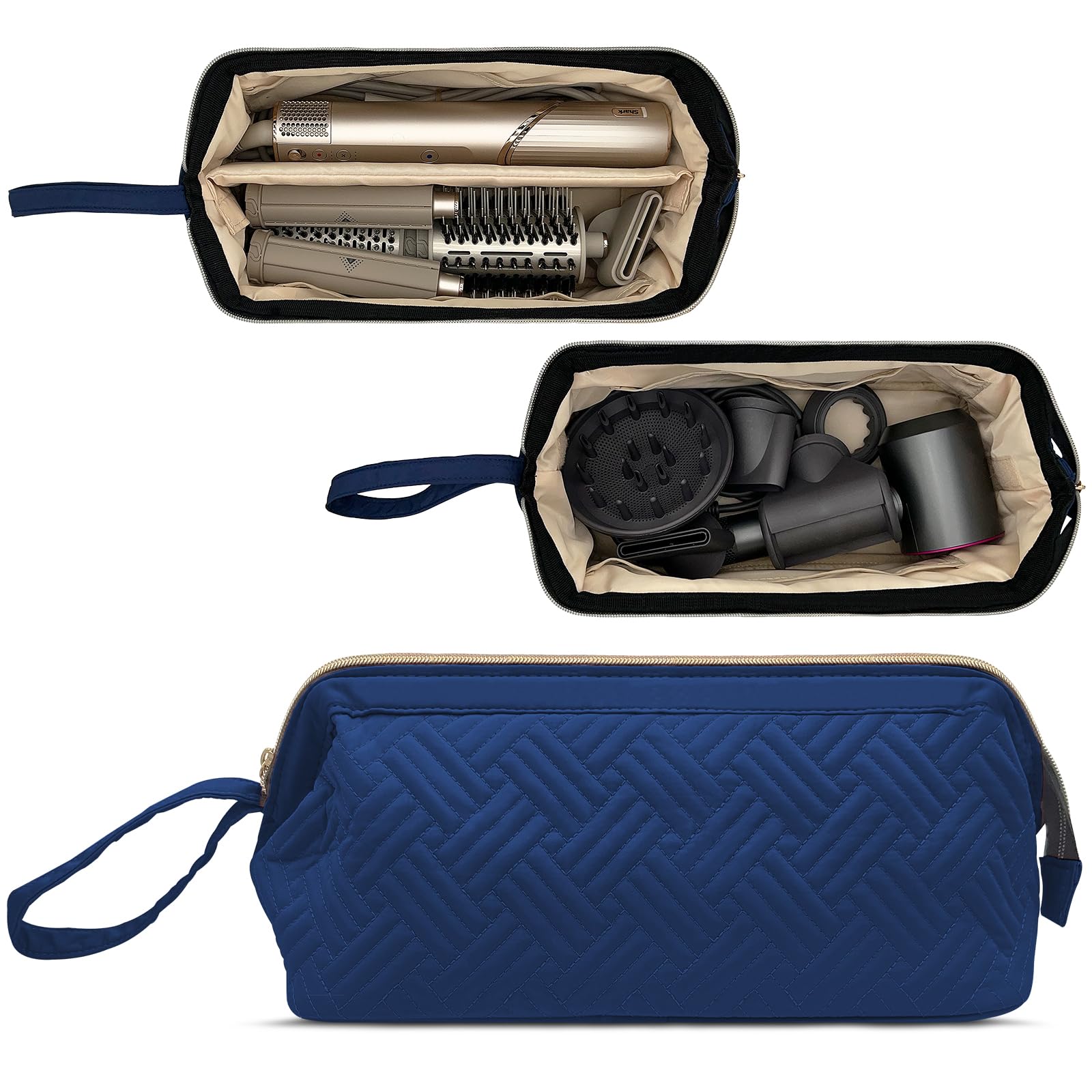 Shark Flexstyle & Dyson Airwrap Hair Dryer Brush Travel Bag | Portable Carrying Case for Revlon Hair Tools | Waterproof Dustproof Shockproof Flat Curling Iron Organizer