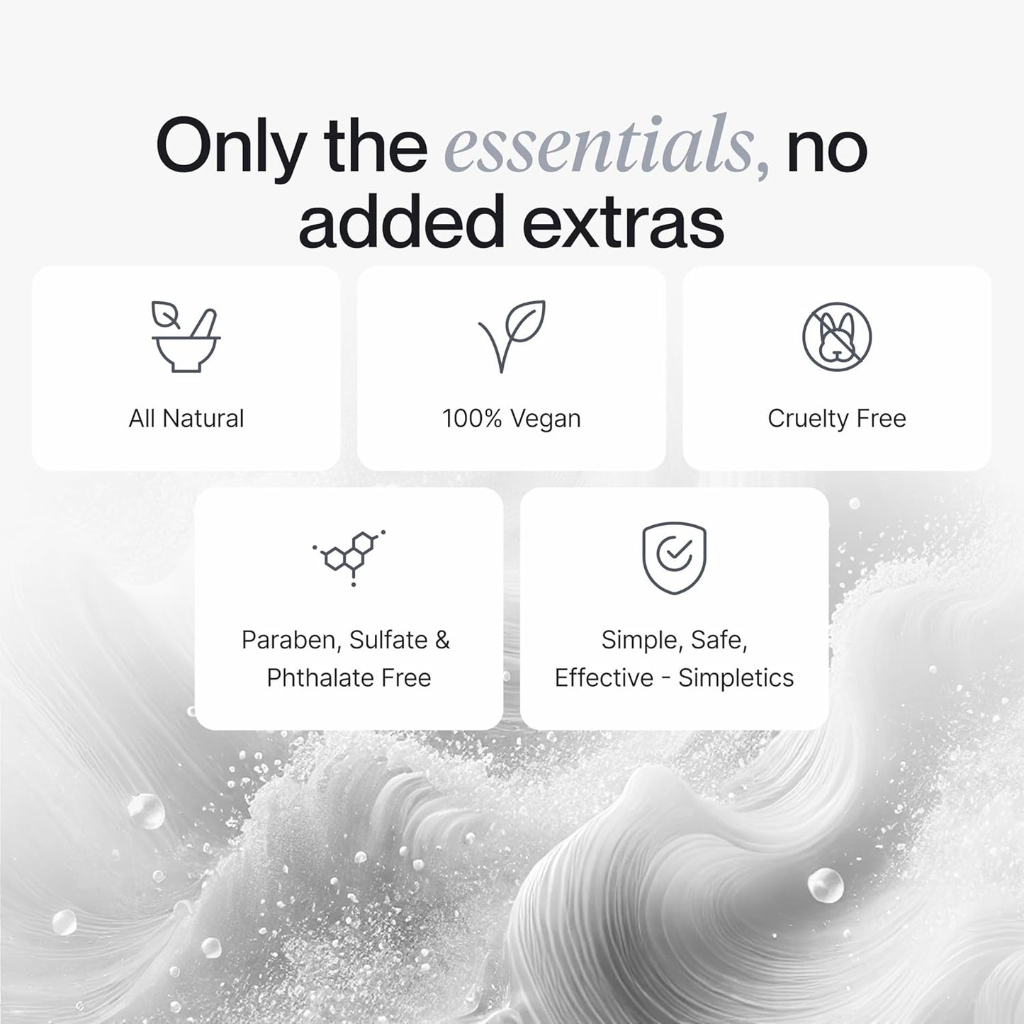 Himalayan Sea Salt Spray for Straight & Wavy Hair - All Natural, 5 Ingredient, Texturizing & Volumizing Product - Vanilla Scented - Adds Volume, Texture, Beach Look to Men & Women, 240ml...