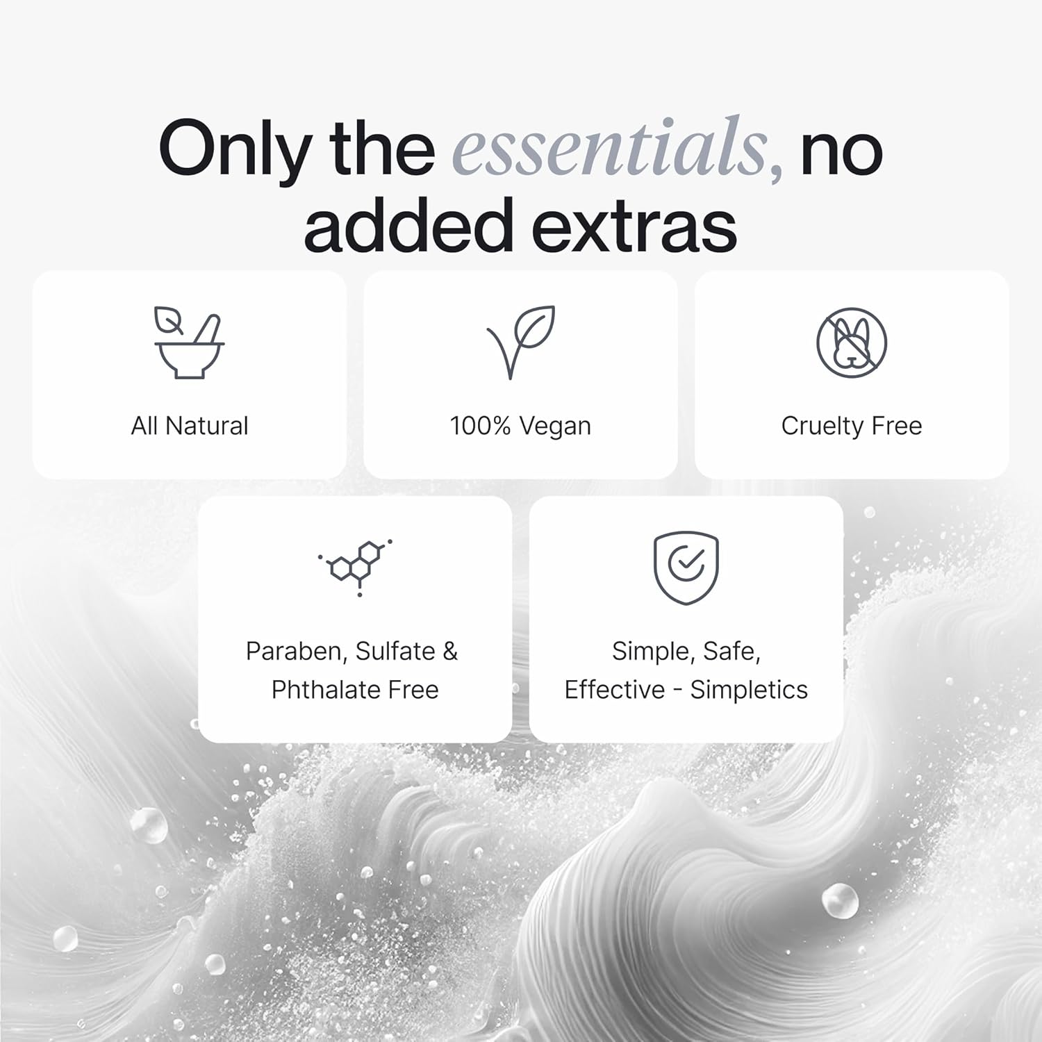 Himalayan Sea Salt Spray for Straight & Wavy Hair - All Natural, 5 Ingredient, Texturizing & Volumizing Product - Vanilla Scented - Adds Volume, Texture, Beach Look to Men & Women, 240ml...