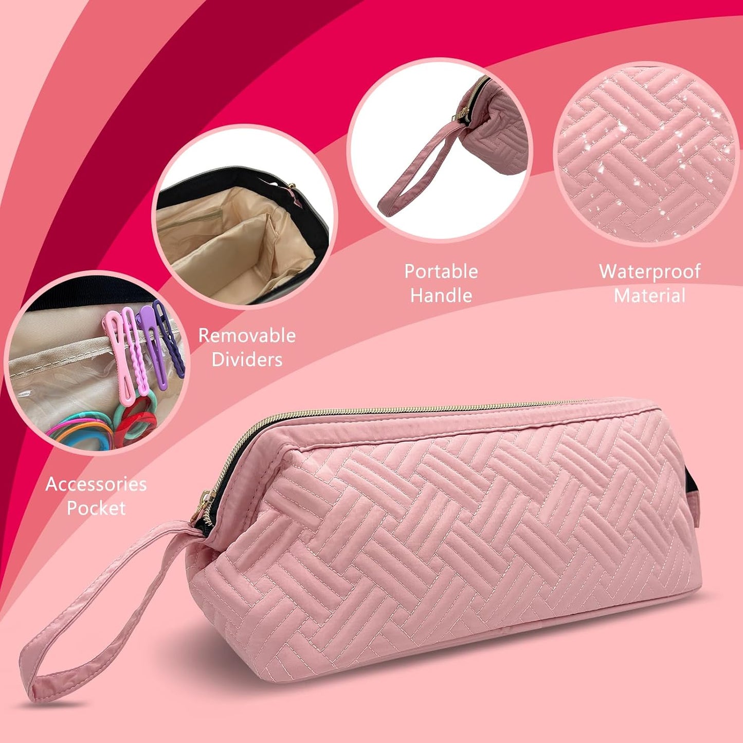 Shark Flexstyle & Dyson Airwrap Hair Dryer Brush Travel Bag | Portable Carrying Case for Revlon Hair Tools | Waterproof Dustproof Shockproof Flat Curling Iron Organizer